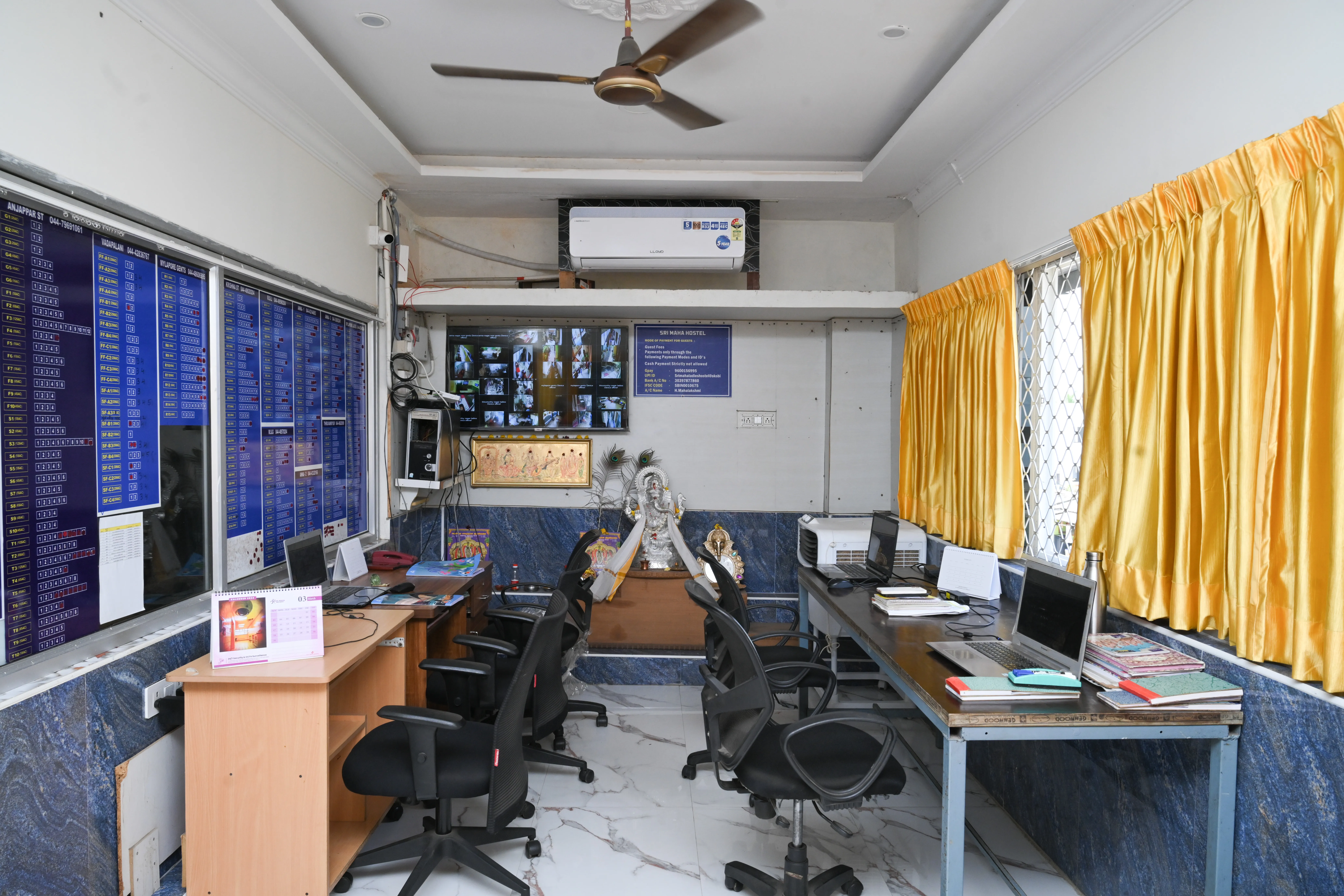 Premium common area at Sri Maha Hostels Vadapalani for residents